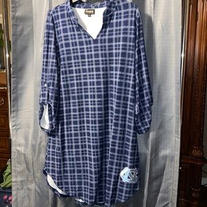 UNC CAROLINA TAR HEELS WOMENS SHORT DRESS XL